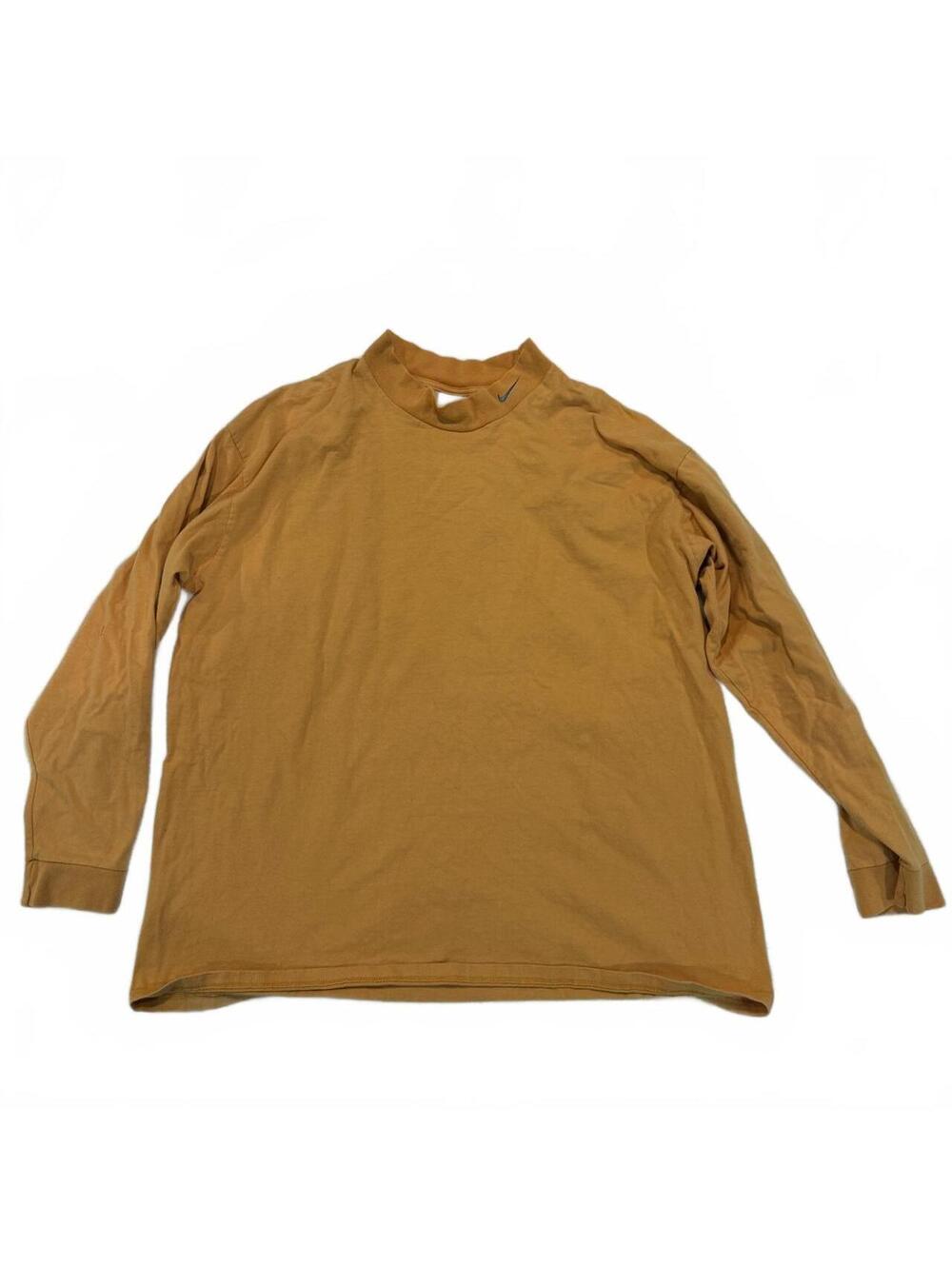 Vintage Nike Mock Neck 90s swoosh yellow